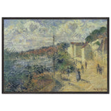 Beynac Quay at Bordeaux by Gustave Loiseau, framed poster, view 3