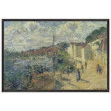 Beynac Quay at Bordeaux by Gustave Loiseau, framed poster