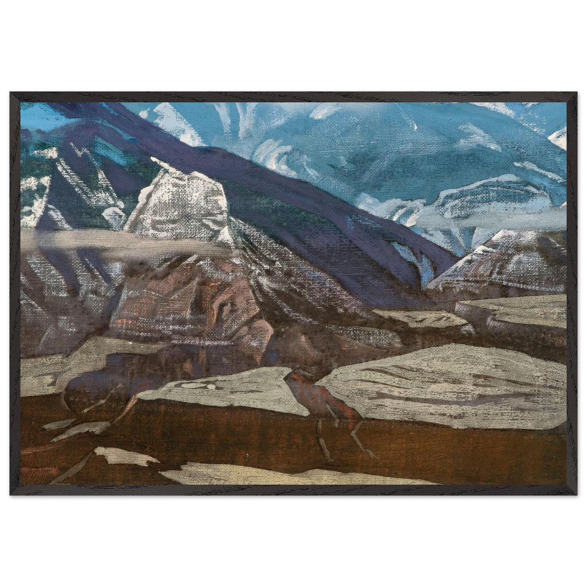 Bharagarh Fort by Nicholas Roerich, framed poster, view 3