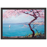 Biarritz Beach by Kimon Loghi, framed poster, view 2