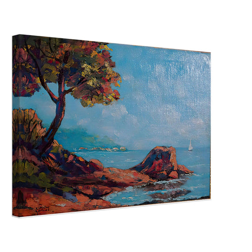 Biarritz Cliffs by Kimon Loghi, canvas