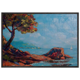 Biarritz Cliffs by Kimon Loghi, framed poster, view 3