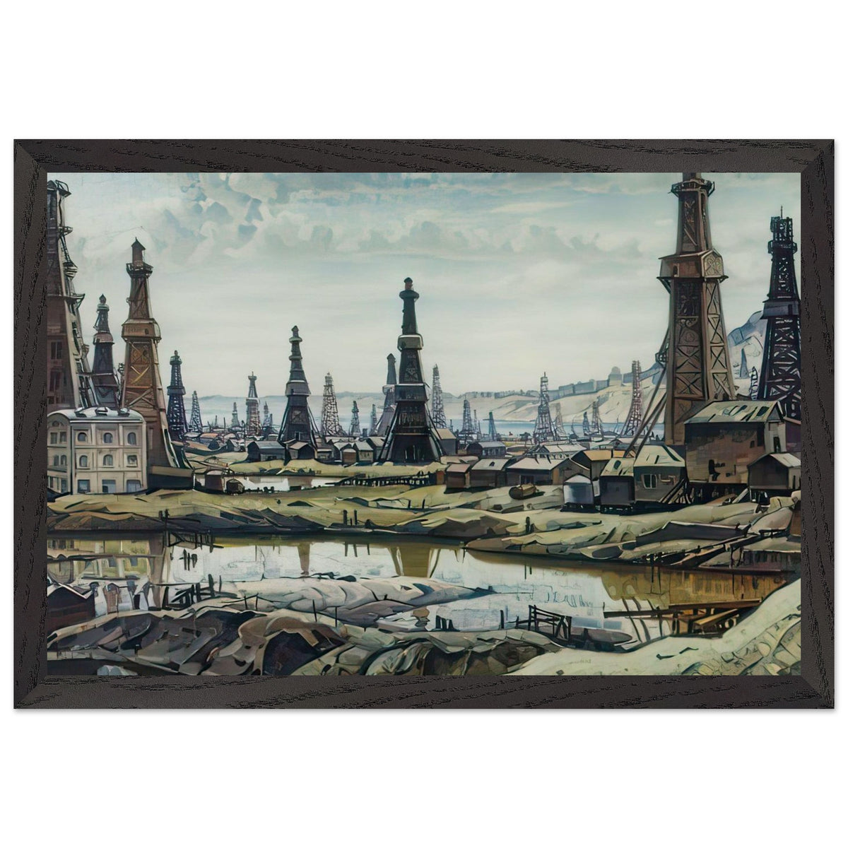 Bibi-Heybat by Konstantin Bogaevsky, framed poster, view 2