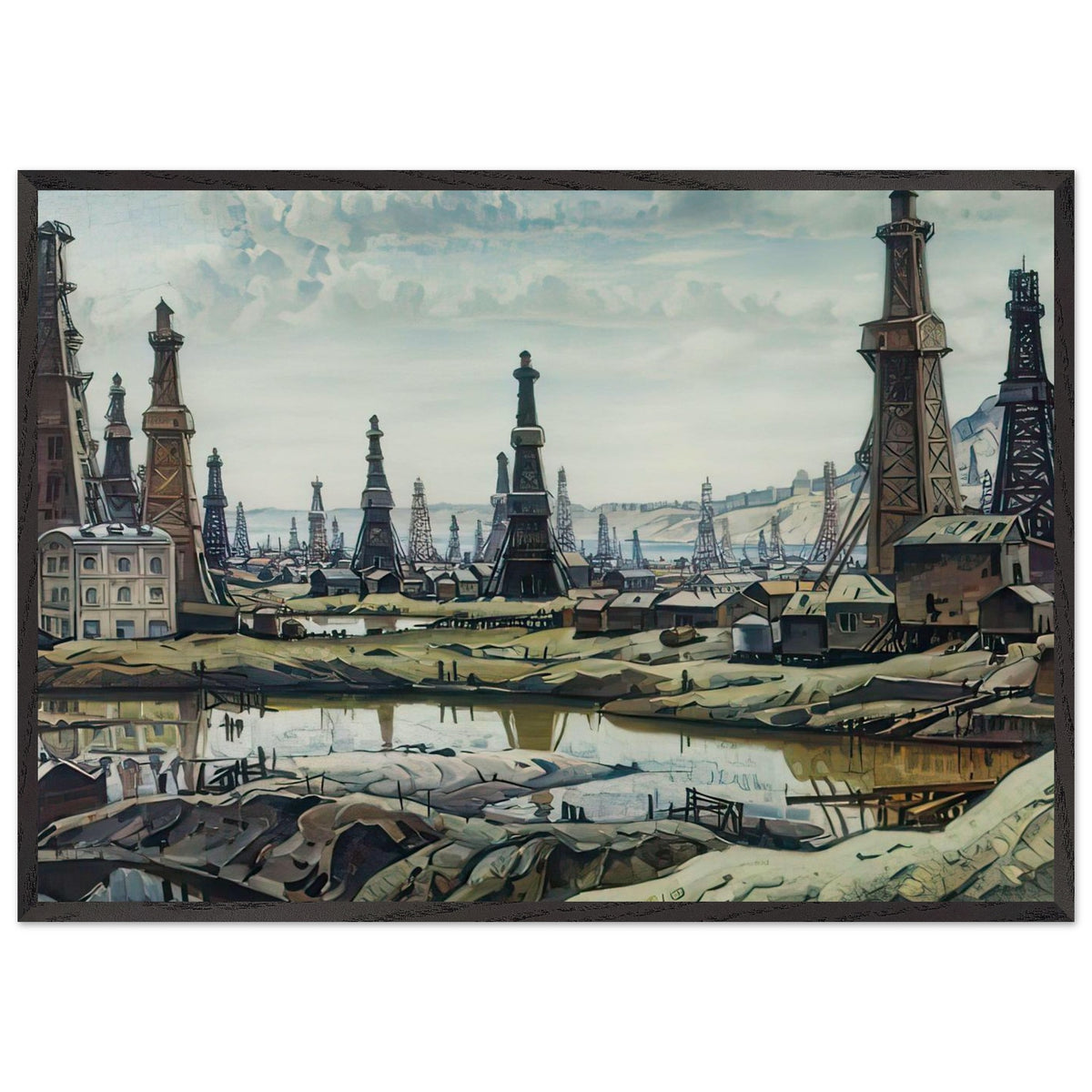 Bibi-Heybat by Konstantin Bogaevsky, framed poster, view 3