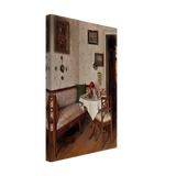 Biedermeier Interior by Hermann Graf, canvas, view 2