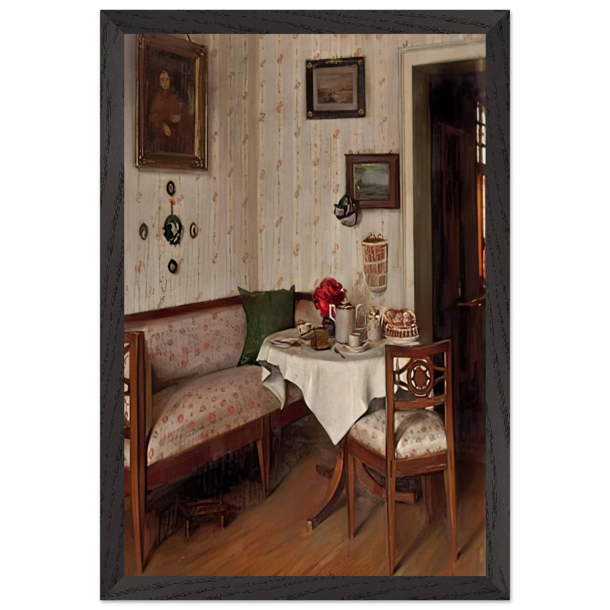 Biedermeier Interior by Hermann Graf, framed poster, view 2