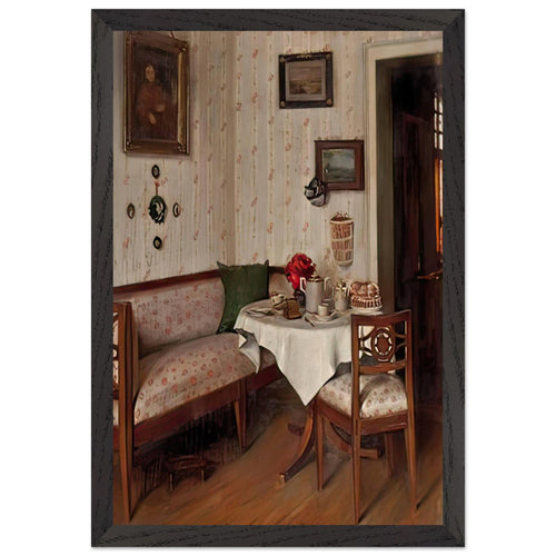 Biedermeier Interior by Hermann Graf, framed poster, view 2