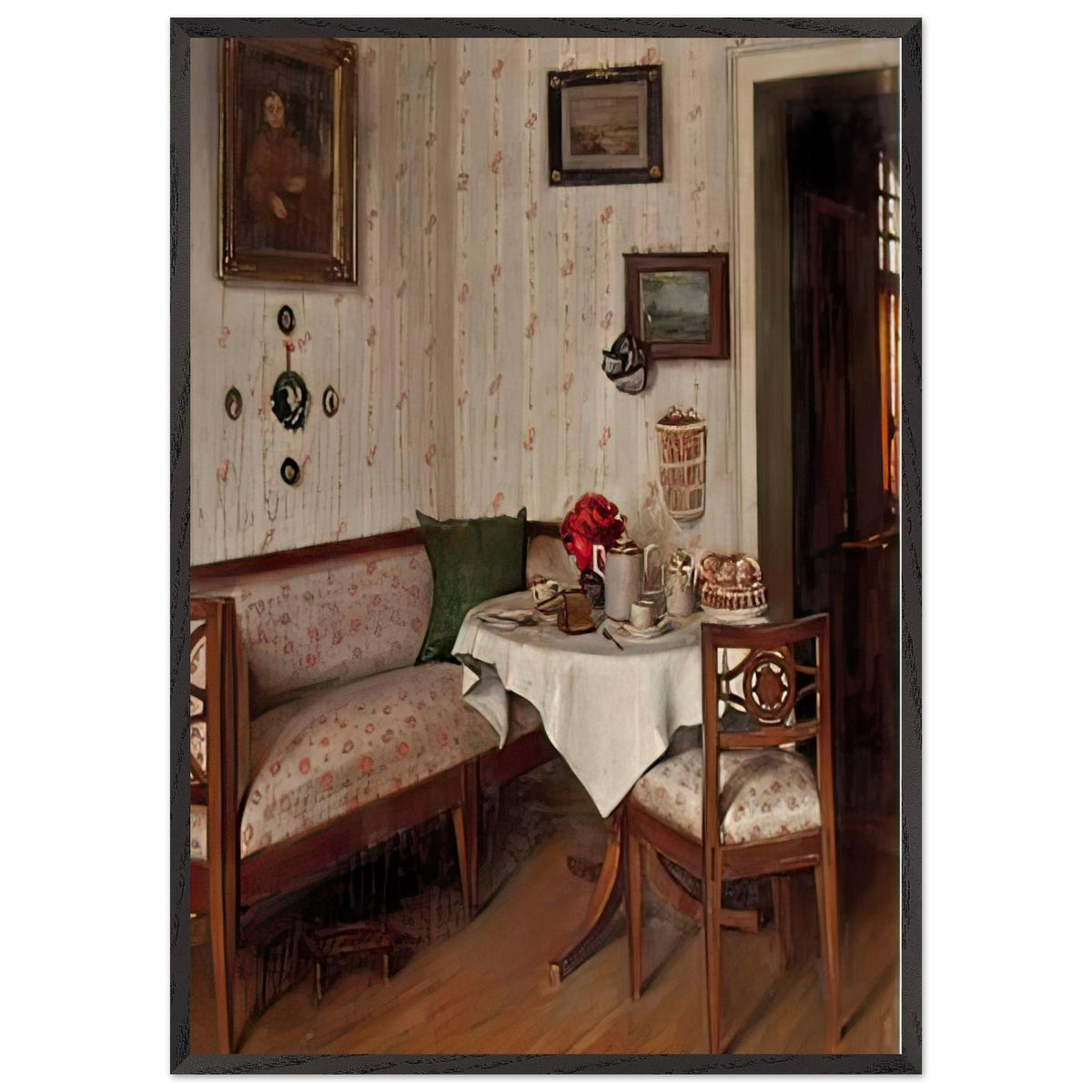 Biedermeier Interior by Hermann Graf, framed poster, view 3