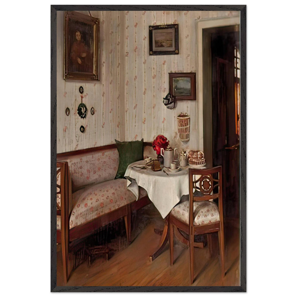 Biedermeier Interior by Hermann Graf, framed poster