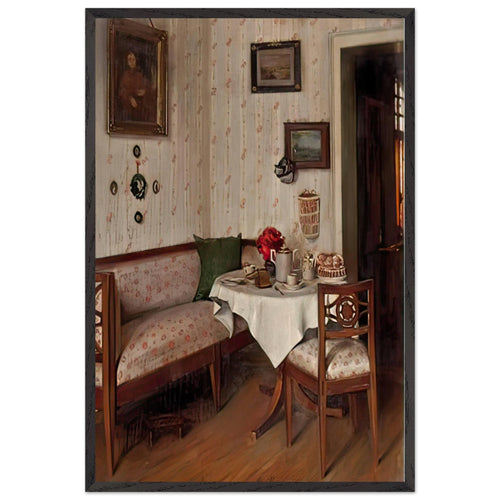 Biedermeier Interior by Hermann Graf, framed poster
