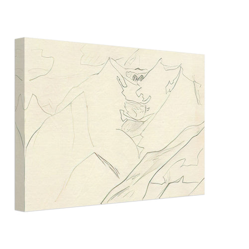 Birbe Mountain from Keylong by Nicholas Roerich, canvas, view 2