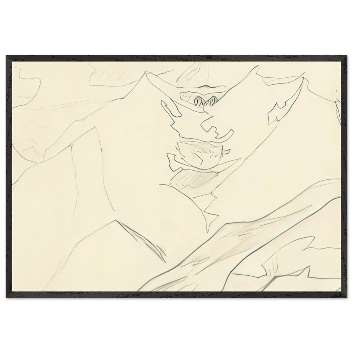 Birbe Mountain from Keylong by Nicholas Roerich, framed poster, view 3
