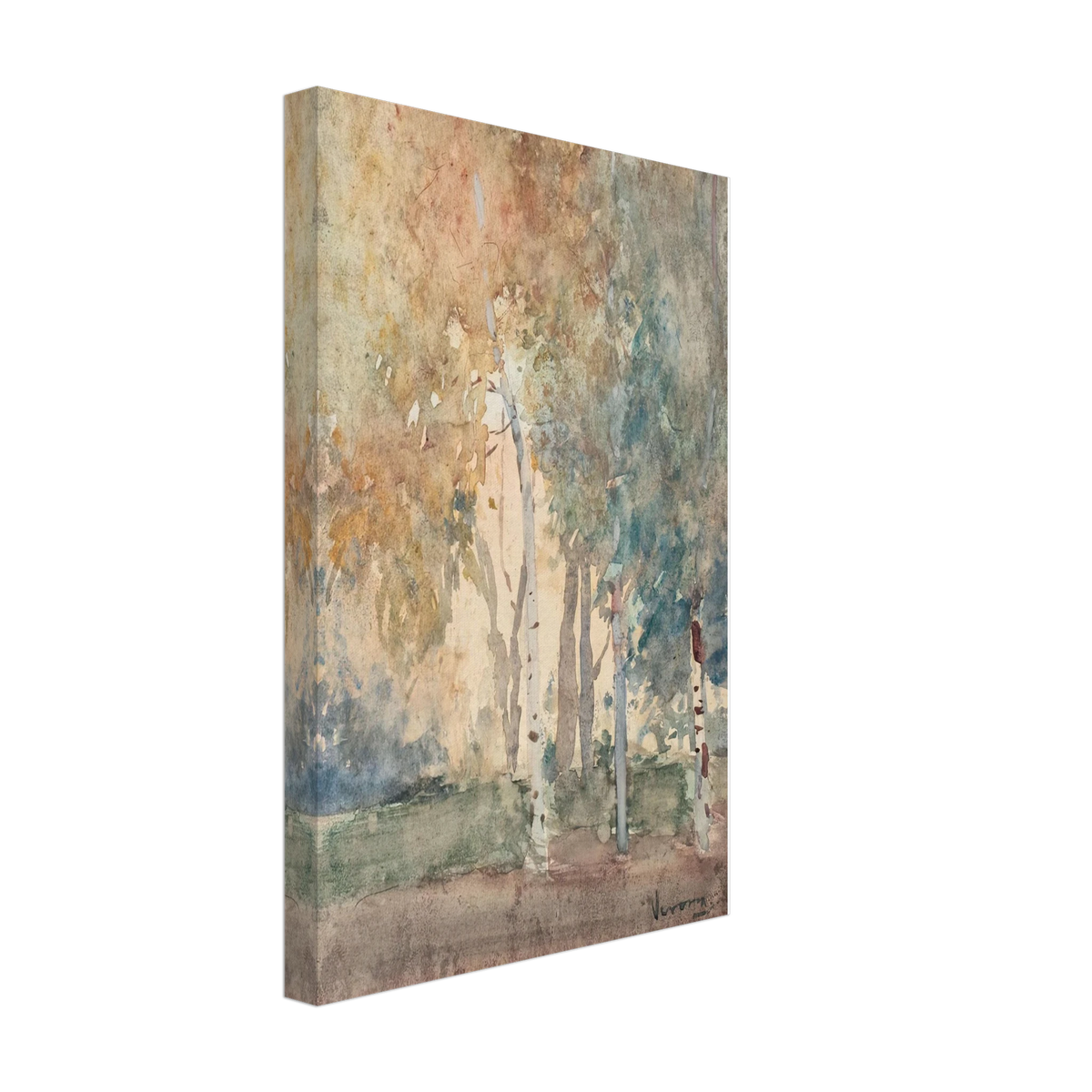 Birch Forest by Arthur Verona, canvas, view 2