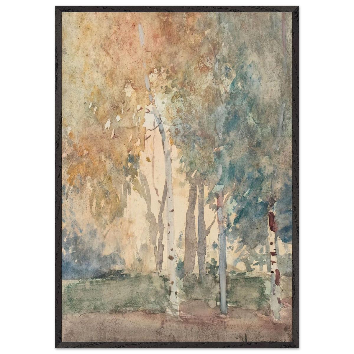 Birch Forest by Arthur Verona, framed poster, view 3