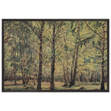 Birch Grove by Konstantin Bogaevsky, framed poster