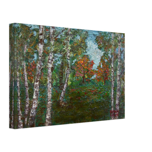 Birch Trees by Kimon Loghi, canvas, view 2