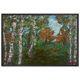 Birch Trees by Kimon Loghi, framed poster