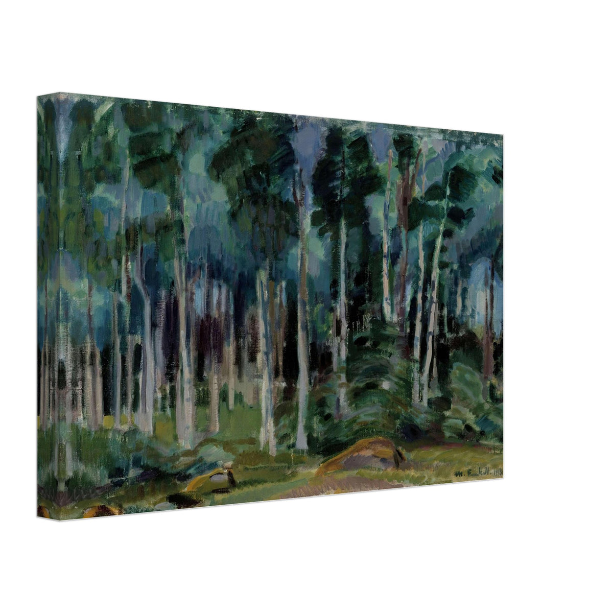 Birches in Vääksy by Magnus Enckell, canvas, view 2