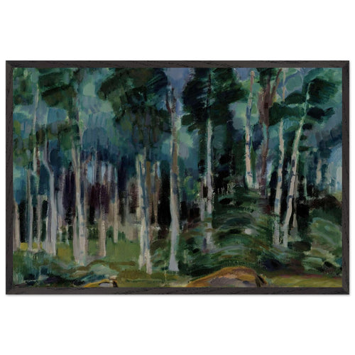 Birches in Vääksy by Magnus Enckell, framed poster