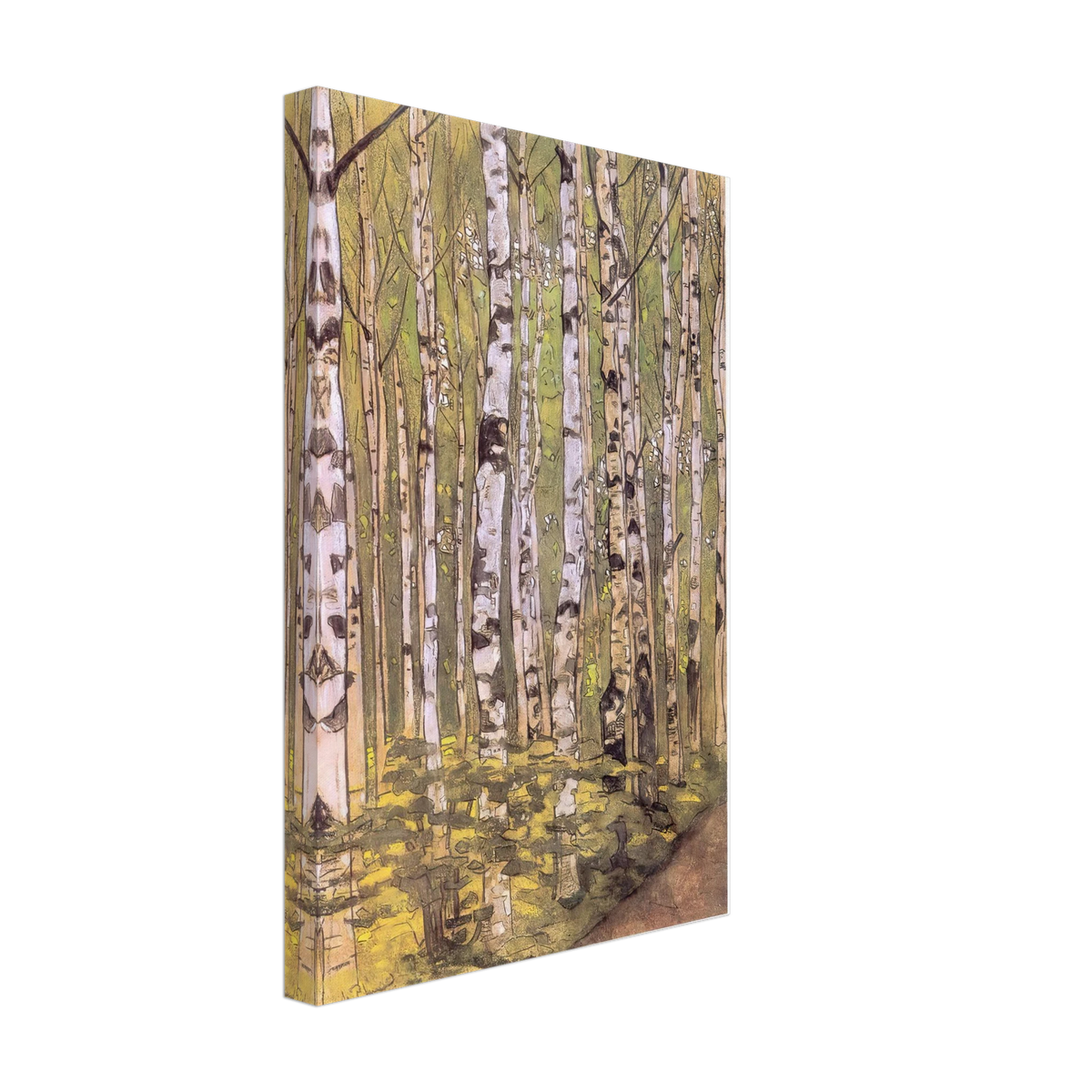 Birches by Nicholas Roerich, canvas, view 2