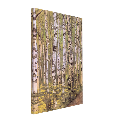 Birches by Nicholas Roerich, canvas