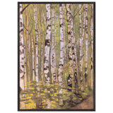 Birches by Nicholas Roerich, framed poster, view 3