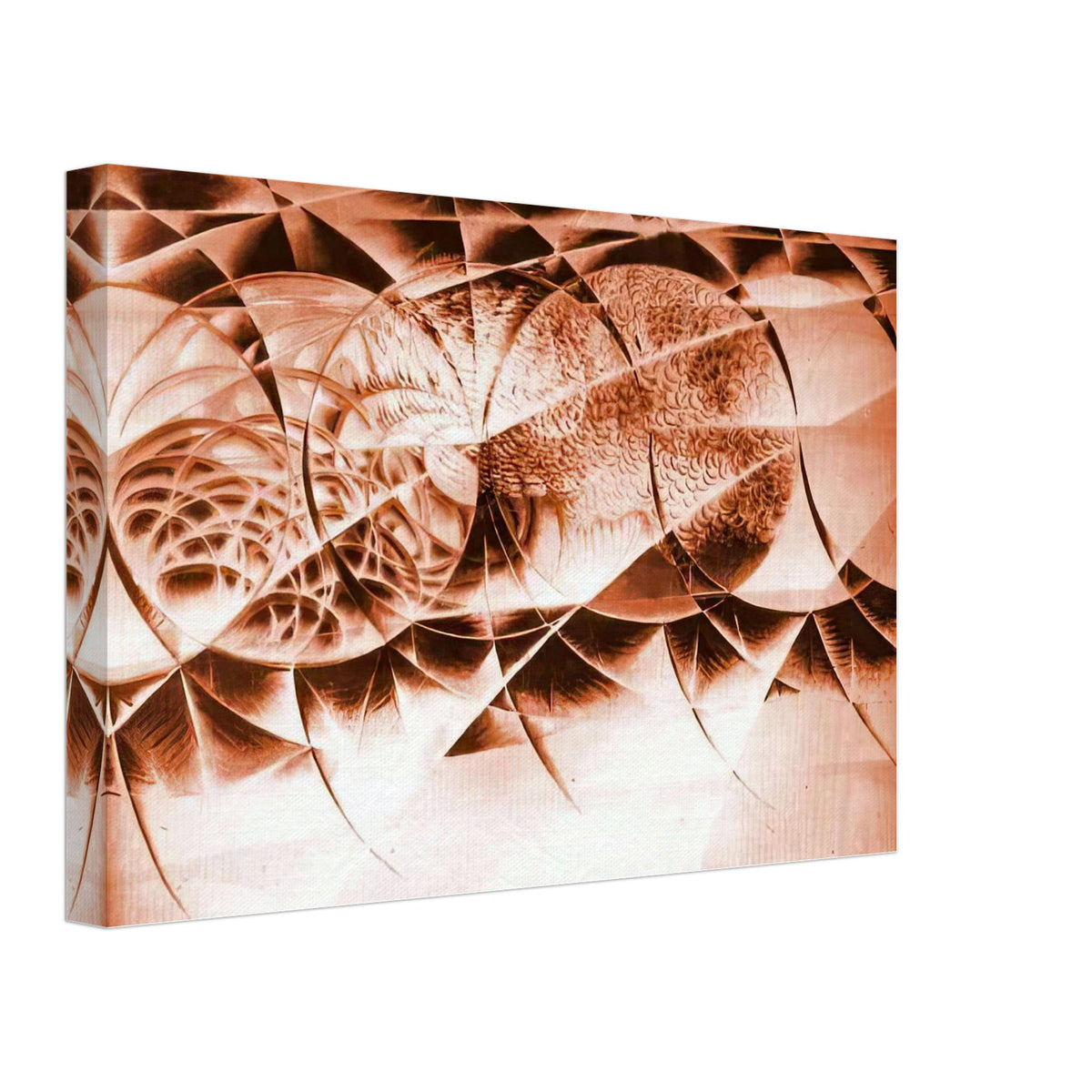 Black and White Futurist Forcefield by Giacomo Balla, canvas, view 2