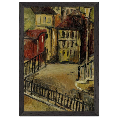 Blick Auf Einen Hinterhof by Alice Bailly, framed poster, view 2