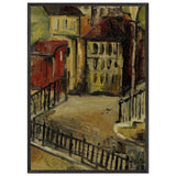 Blick Auf Einen Hinterhof by Alice Bailly, framed poster, view 3
