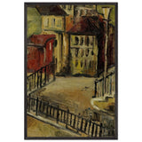 Blick Auf Einen Hinterhof by Alice Bailly, framed poster