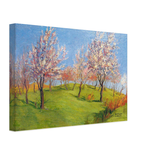 Blooming Apple Trees by Kimon Loghi, canvas, view 2