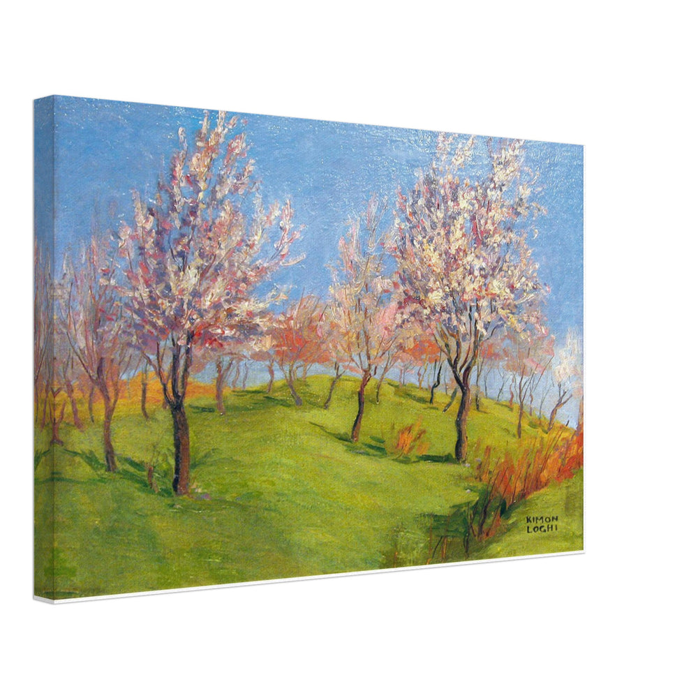 Blooming Apple Trees by Kimon Loghi, canvas