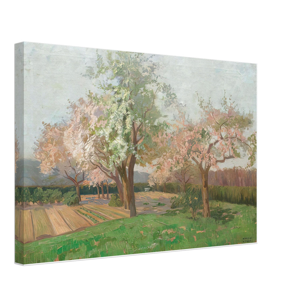 Blooming Cherry Trees by Kimon Loghi, canvas
