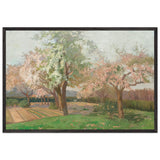 Blooming Cherry Trees by Kimon Loghi, framed poster