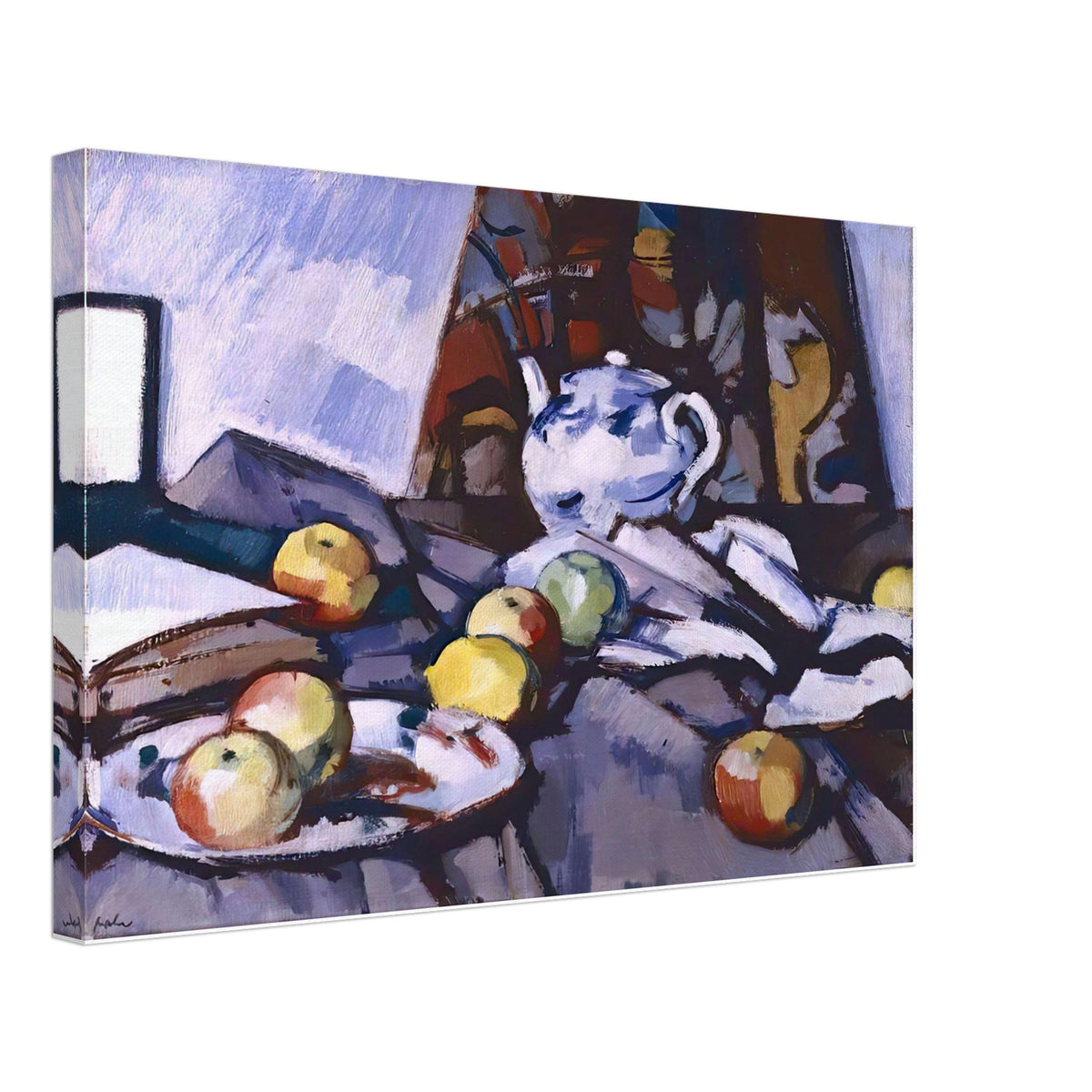Blue and White Teapot by Samuel Peploe, canvas