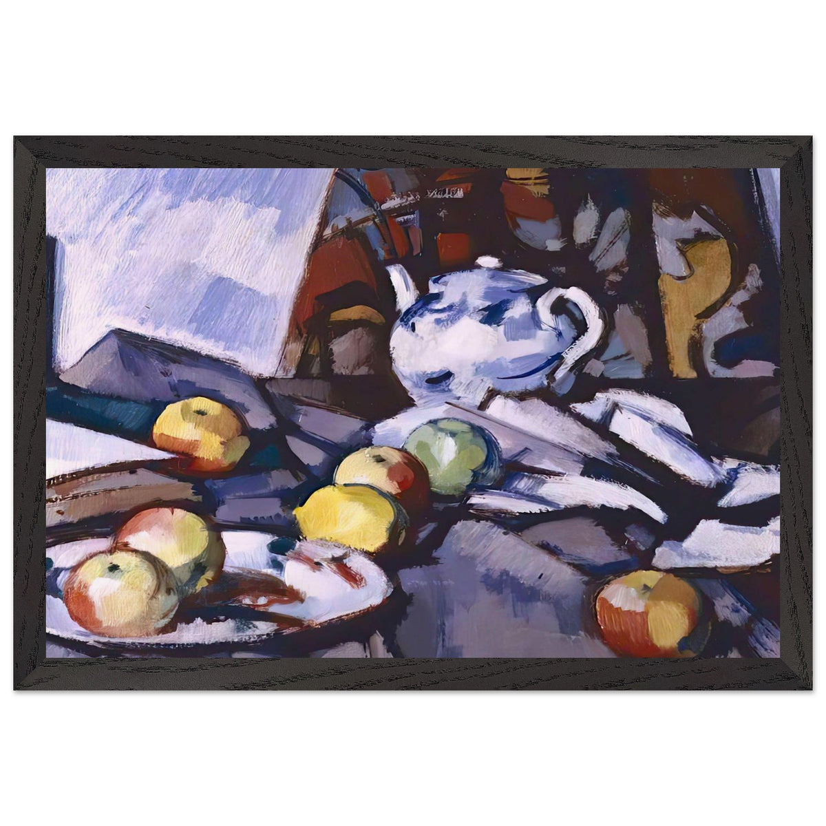 Blue and White Teapot by Samuel Peploe, framed poster, view 2