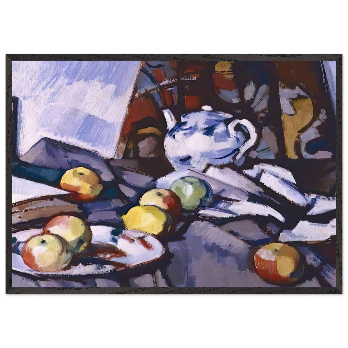 Blue and White Teapot by Samuel Peploe, framed poster, view 3