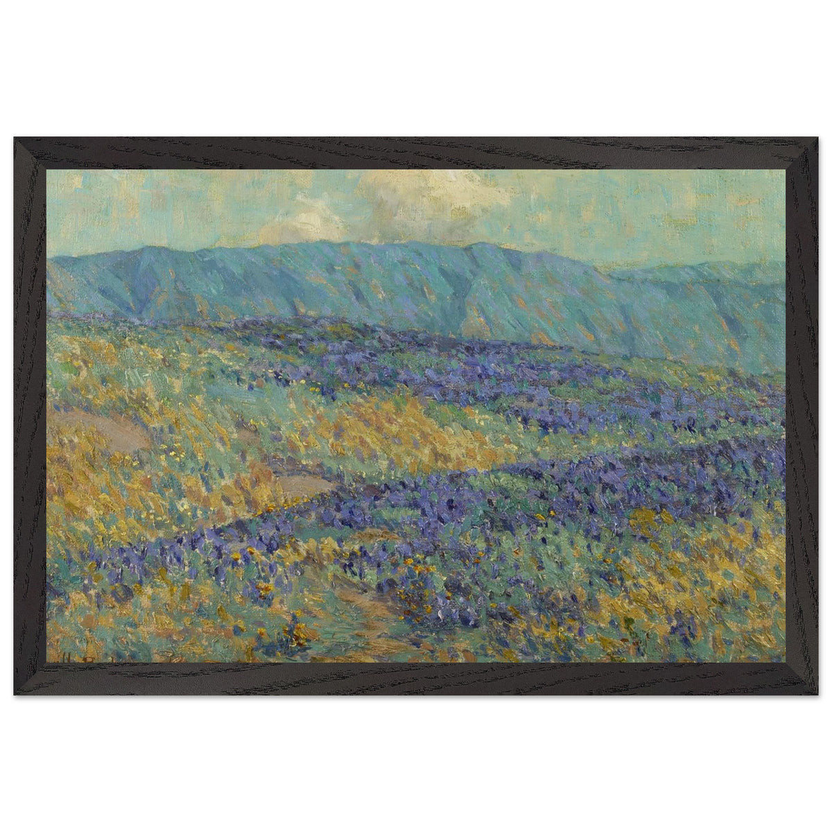 Blue Flowers by Granville Redmond, framed poster, view 2