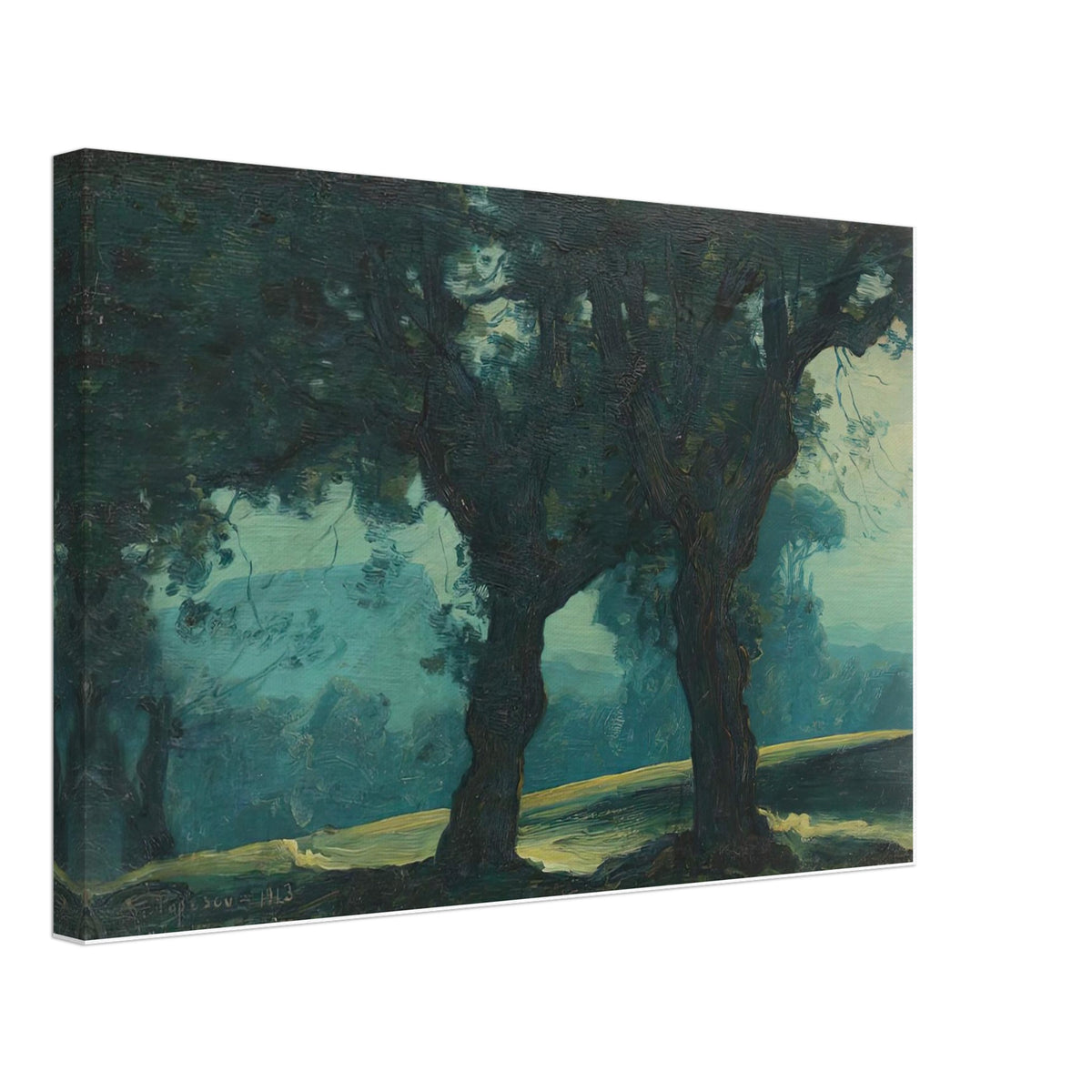 Blue Landscape by Stefan Popescu, canvas
