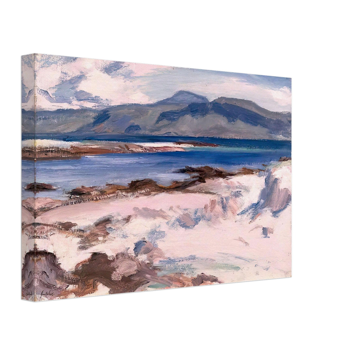 Blue Sea, Iona by Samuel Peploe, canvas, view 2