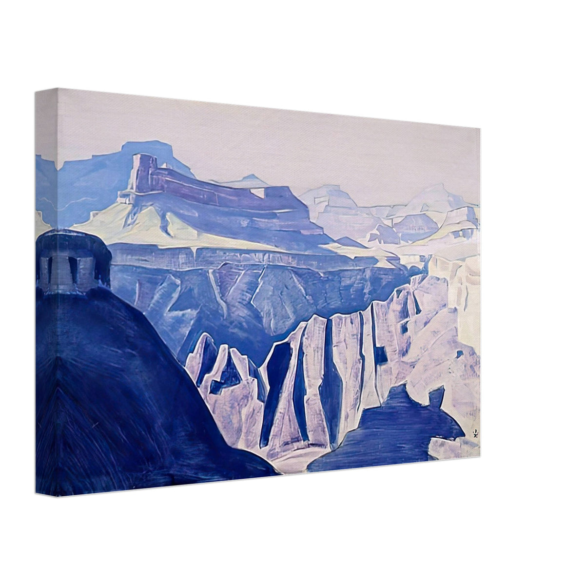Blue Temples (Grand Canyon, Arizona) by Nicholas Roerich, canvas, view 2