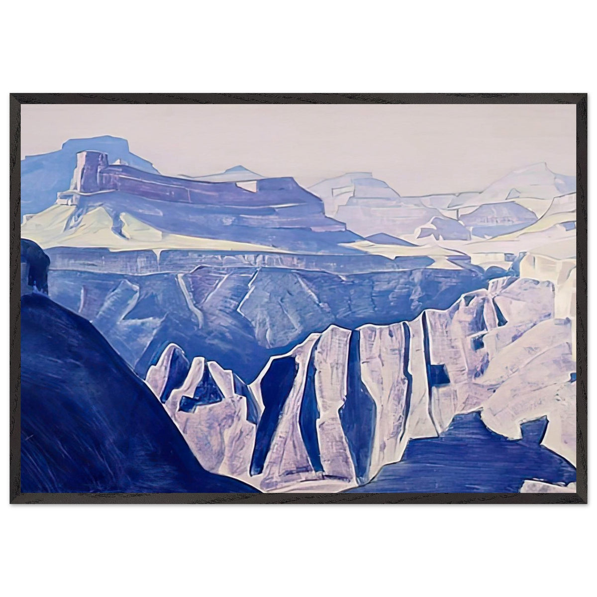 Blue Temples (Grand Canyon, Arizona) by Nicholas Roerich, framed poster, view 3