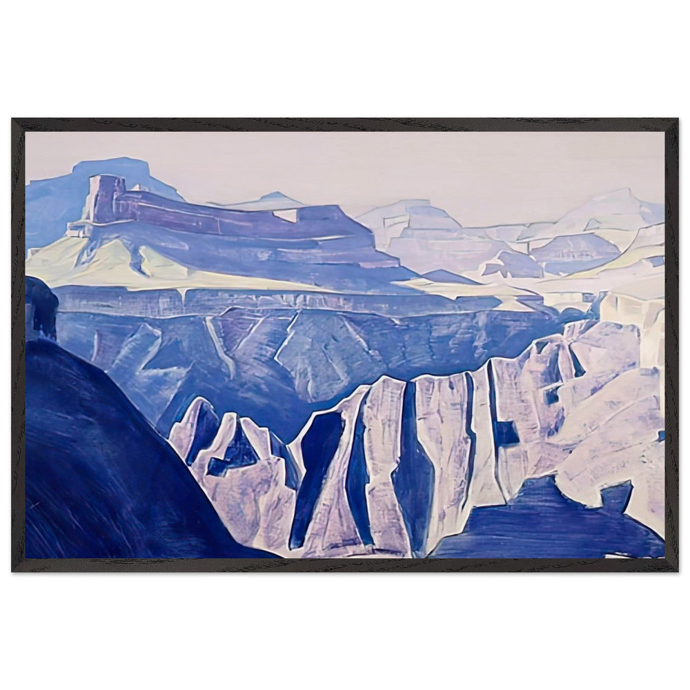 Blue Temples (Grand Canyon, Arizona) by Nicholas Roerich, framed poster