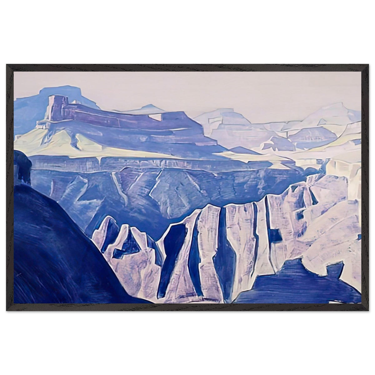 Blue Temples (Grand Canyon, Arizona) by Nicholas Roerich, framed poster