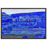 Blue Temples by Nicholas Roerich, framed poster