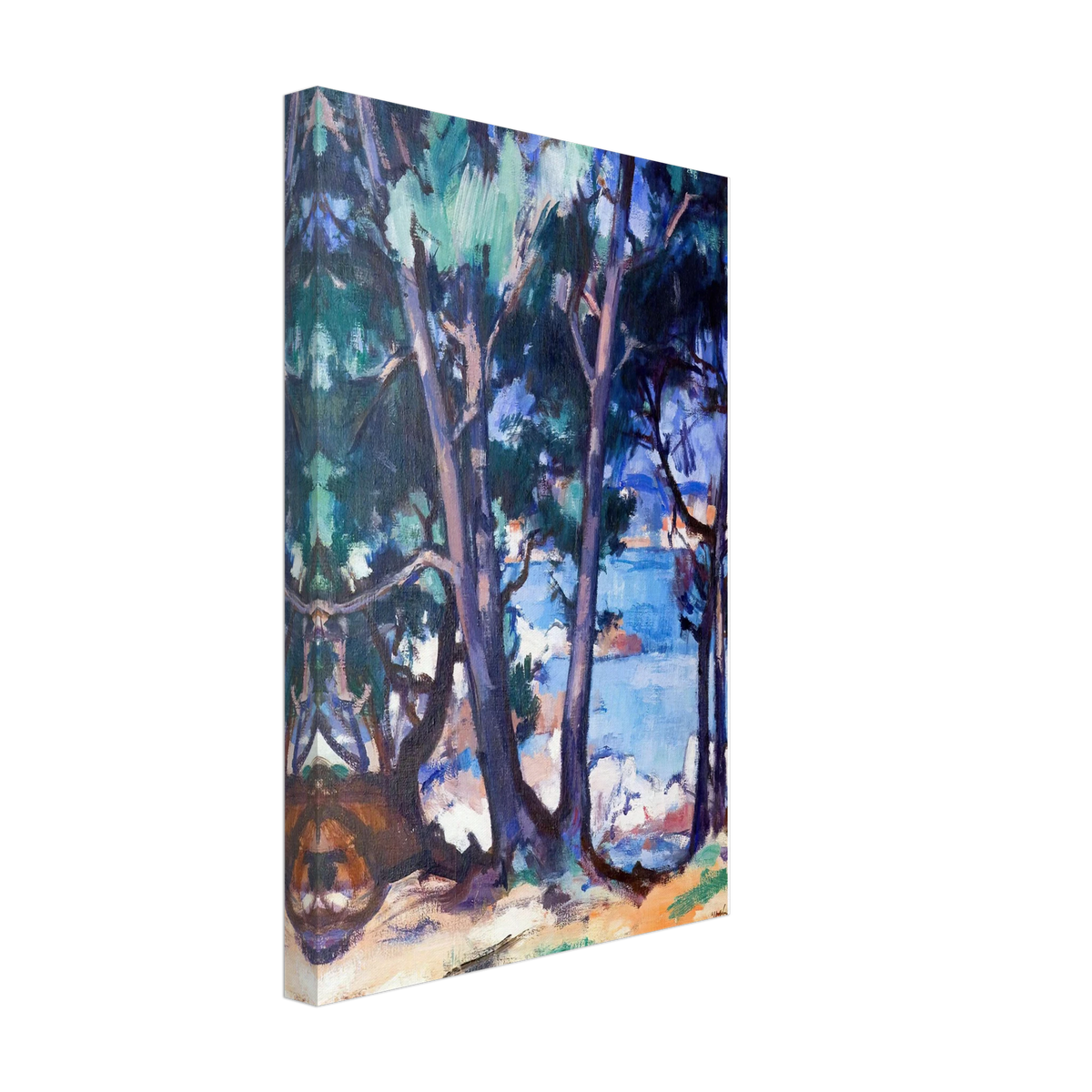 Blue Water, Antibes by Samuel Peploe, canvas, view 2