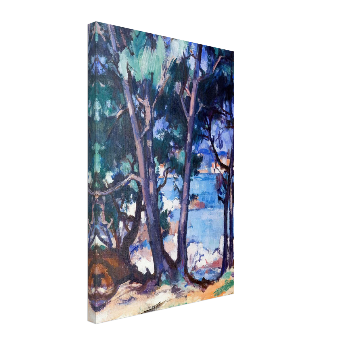 Blue Water, Antibes by Samuel Peploe, canvas