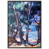 Blue Water, Antibes by Samuel Peploe, framed poster, view 3