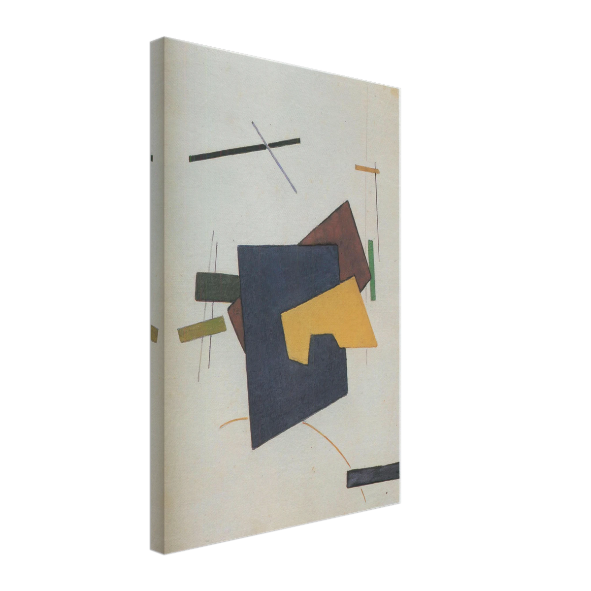 Blue Yellow Suprematist Composition by Ivan Kliun, canvas