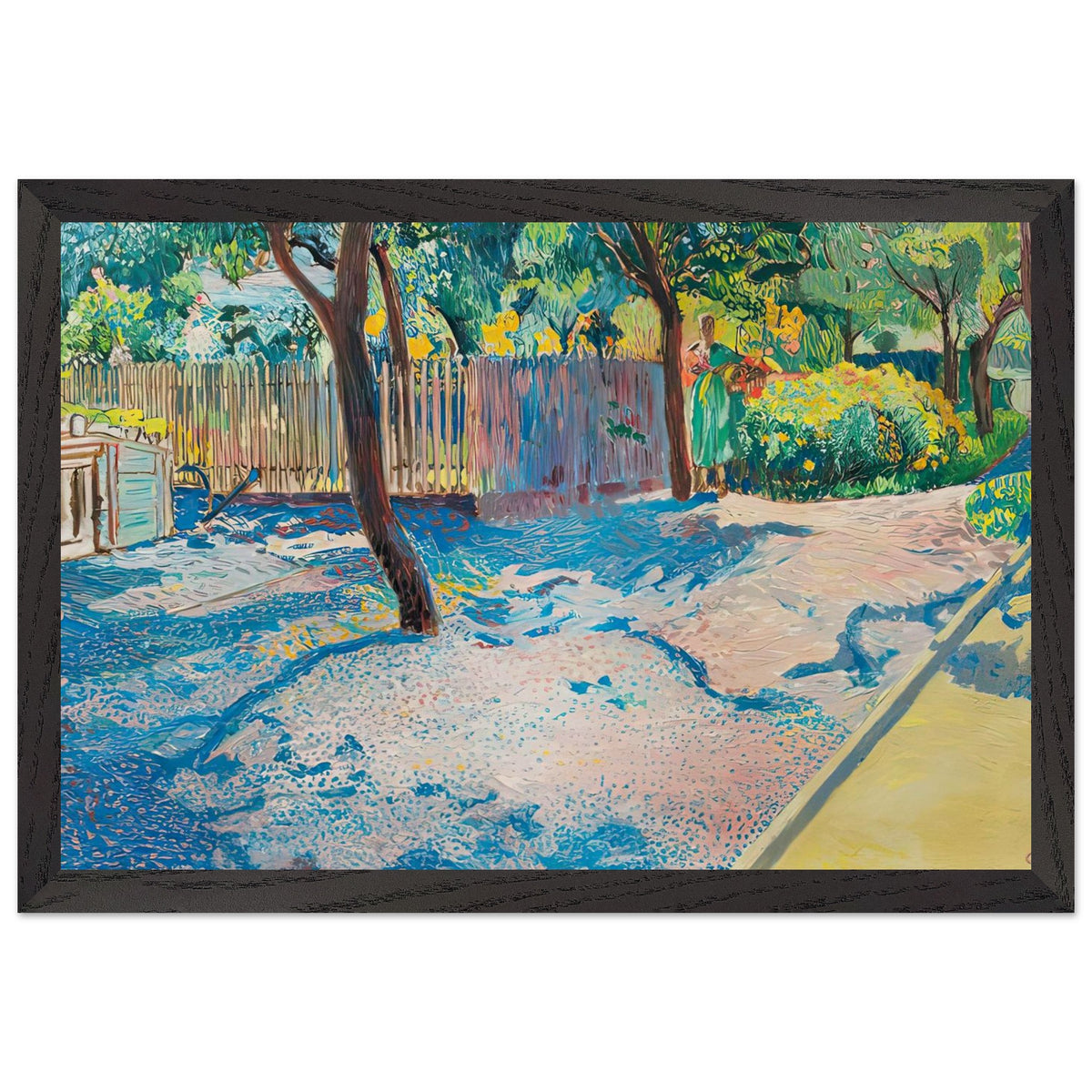Blumengarten by Cuno Amiet, framed poster, view 2